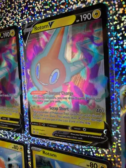 Pokemon TCG Rotom: Full Art 046/159 VSTAR; 058/196 V; Cosmos Holo 070/198 - Image 4