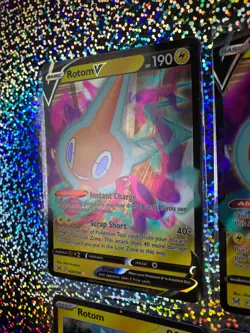 Pokemon TCG Rotom: Full Art 046/159 VSTAR; 058/196 V; Cosmos Holo 070/198 - Image 5
