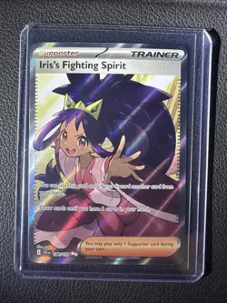 Pokemon TCG Iris's Fighting Spirit 180/159 Journey Together Ultra Rare Full Art - Image 1