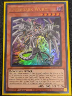 Yugioh Cyberdark Wurm ALIN-EN027 1st Edition Ultra Rare NM - Image 1