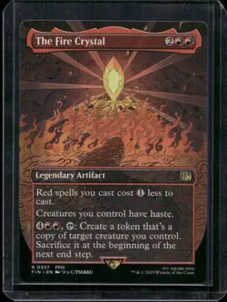Magic the Gathering MTG Final Fantasy - The Fire Crystal Borderless #337 FFIII - Image 1