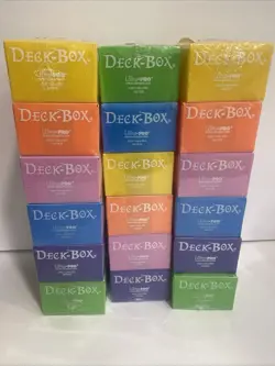 Ultra Pro Set Of 18 COLOR PACK DECK BOXES Magic Pokemon YuGiOh Card Storage Box - Image 2