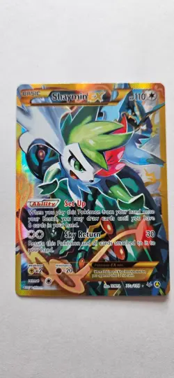 Shaymin EX 77a/108 XY Alternate Art Promo 2017 English Pokemon Card - NM/VLP - Image 1