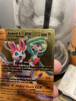 Pokemon Gold Fan Art Card Gardevoir & Sylveon GX Rare 130/234 *LP* FREE SHIPPING - Image 3