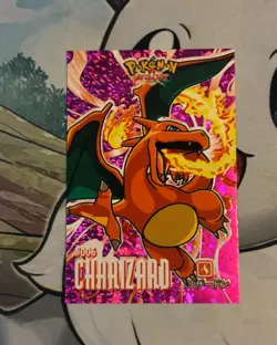 Pokemon Charizard Magenta Holo Database Attack 2 Peru Exclusive Card - Image 1