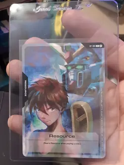 Gundam TCG Resource Card Heero Yuy RP-001 Alt Art English Anime Expo 2025 Promo - Image 2