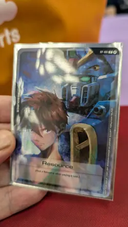 Gundam TCG Resource Card Heero Yuy RP-001 Alt Art English Anime Expo 2025 Promo - Image 1