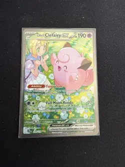 🌸 Lillie’s Clefairy ex #184/165 - Journey Together - Near Mint - Pokemon Card - Image 1