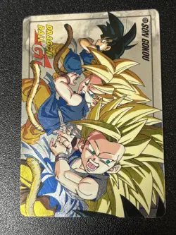 Dragon Ball Carddass Super Battle 1997 Two Piece Card Set Used - Image 2