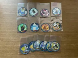 Dragon Ball Charakan Menko Round Card Disc Prism Rare Used - Image 1