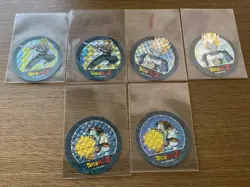 Dragon Ball Charakan Menko Round Card Disc Prism Rare Used - Image 3