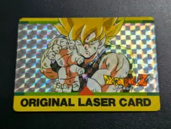 Dragon Ball Z Amada Original Laser Card Son Goku Kamehameha Good Color Used - Image 1