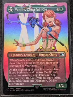 MTG Universes Beyond: Final Fantasy #392 Vanille, Cheeful l'Cie Borderless Foil - Image 1