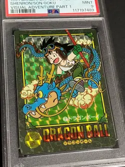 Dragon Ball Carddass Visual Adventure PSA9 No2 Son Goku Kira Card Authentic - Image 2