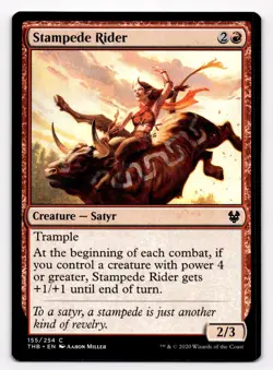 MTG Magic the Gathering Stampede Rider (155/372) Theros Beyond Death - Image 1