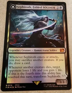 Sephiroth, Fabled SOLDIER - #115 Foil Final Fantasy - Mtg - Image 1