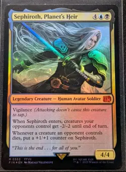 Magic the Gathering MTG Final Fantasy - FOIL Sephiroth, Planet's Heir #553 FFVII - Image 1