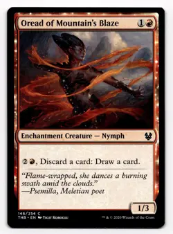 MTG Oread of Mountain's Blaze (146) Theros Beyond Death - Image 1
