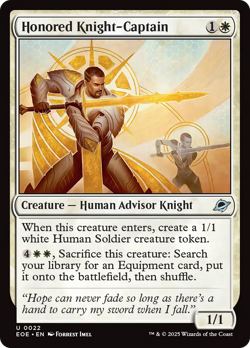 Honored Knight-Captain - 22 - Edge of Eternities- Near Mint - MTG - Image 1