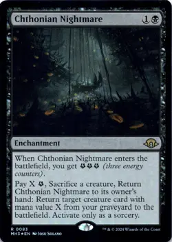 Chthonian Nightmare (Foil) Modern Horizons 3- Magic MTG NM - Image 1