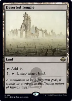Deserted Temple Modern Horizons 3 - Magic MTG NM - Image 1