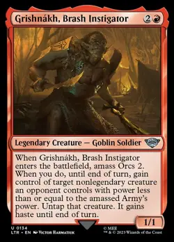 [MTG] Grishnakh, Brash Instigator (0134) (LTR) LP-HP - Image 1
