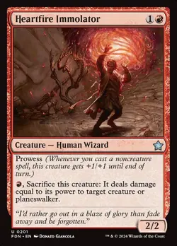 [MTG] Heartfire Immolator (0201) (FDN) LP-HP - Image 1