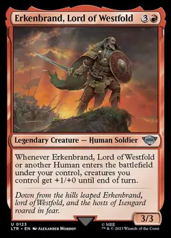 [MTG] Erkenbrand, Lord of Westfold (0123) (LTR) LP-HP - Image 1
