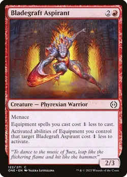 [MTG] Bladegraft Aspirant (122) (ONE) LP-HP - Image 1