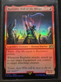 Magic the Gatheirng MTG Final Fantasy - FOIL Raubahn, Bull of Ala Mhigo #0151 - Image 1