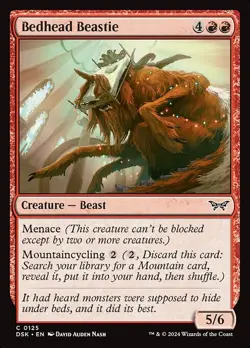 [MTG] Bedhead Beastie (0125) (DSK) LP-HP - Image 1