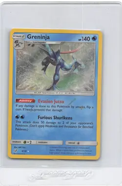 Greninja 9/18 - Detective Pikachu - Holo Rare - Pokemon CARD - LP - Image 1