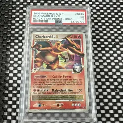 2009 Pokemon Diamond & Pearl Charizard G LV. X DP45 Black Star Promo PSA 5 HOLO - Image 1
