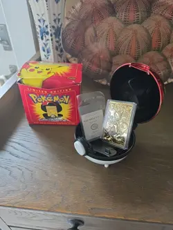 3 1999 Pokemon 23k Gold Plated Trading Card Poliwhirl with Box & Certificate - Image 1