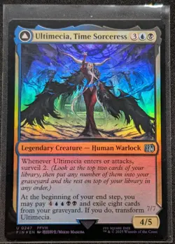 Magic the Gathering MTG Final Fantasy - FOIL Ultimecia, Time Sorceress #0247 - Image 1