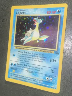 Pokemon TCG Lapras Holo Rare Fossil Unlimited 10/62 WOTC - Image 1