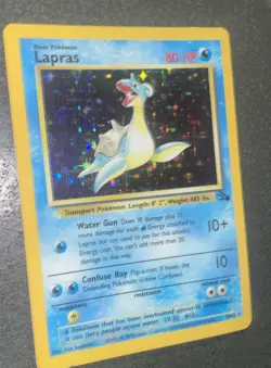 Pokemon TCG Lapras Holo Rare Fossil Unlimited 10/62 WOTC - Image 2