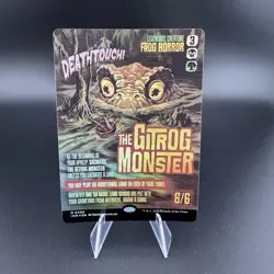 2025 MTG Magic the Gathering Innistrad Remastered Poster Foil The Gitrog Monster - Image 1