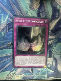 Yugioh ALIN-EN078 Songs of the Dominators - Secret Rare 1st Edition - Image 1