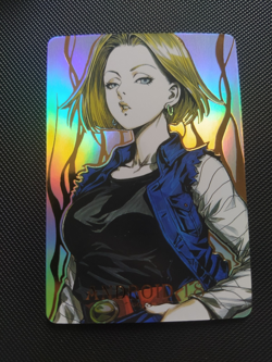 Anime Holo Waifu Card - Cardass Masters - Dragon Ball Z - C18 #15 - Image 1