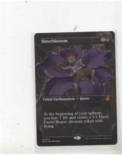 Bitterblossom 0072 Anime Art MTG Magic Card x1 1x Single LP - Image 1