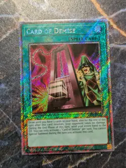 Card of Demise (Platinum Secret Rare) RA03-EN265 Quarter Century Bonanza - Image 1