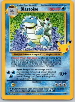 Blastoise - 2/102 - Pokemon Celebrations Classic Collection Holo Rare Card NM - Image 1