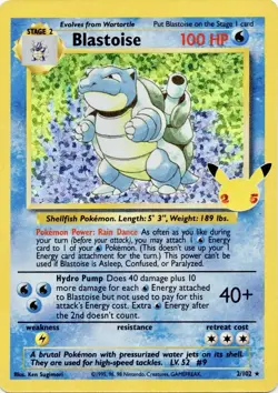 Blastoise - 2/102 - Pokemon Celebrations Classic Collection Holo Rare Card NM - Image 1