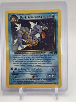 DARK GYARADOS Pokemon Card - WOTC - Unlimited - Team Rocket - 8/82 - HOLO - LP - Image 1