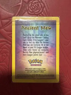Ancient Mew Holo Promo Pokemon TCG Card Miscellaneous Products - Image 1