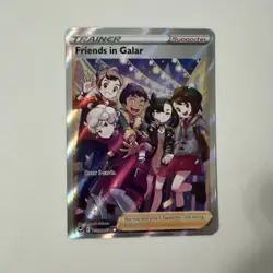 Pokemon TCG Friends in Galar TG23/TG30 Silver Tempest Full Art Trainer Holo Card - Image 1