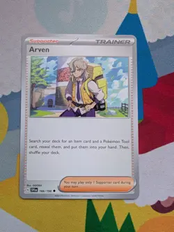 Arven 186/197 Lightly Played 2023 SV03 Obsidian Flames Pokemon Card Normal - Image 1