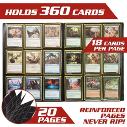 Monster 9 Pocket Trading Card Binder - Matte White Album, Anti-Theft & Anti-D... - Image 2