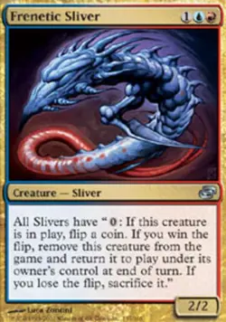 MTG magic cards 1x Frenetic Sliver Planar Chaos Light Play, English - Image 1
